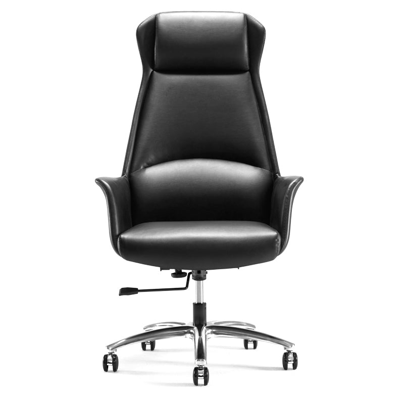 Modern Leather Executive Chair Adjustable Swivel Ergonomic Office Chair