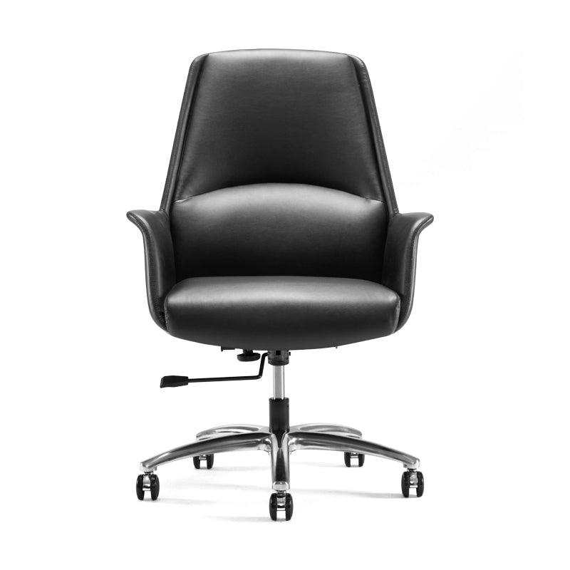 Modern Leather Executive Chair Adjustable Swivel Ergonomic Office Chair