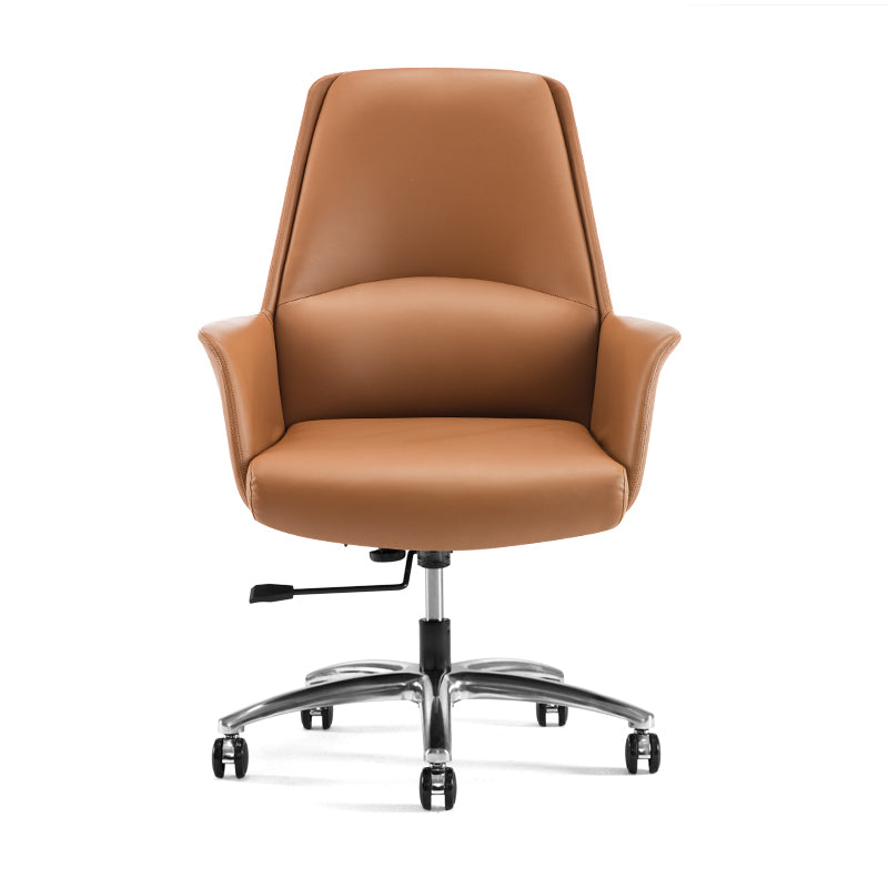 Modern Leather Executive Chair Adjustable Swivel Ergonomic Office Chair