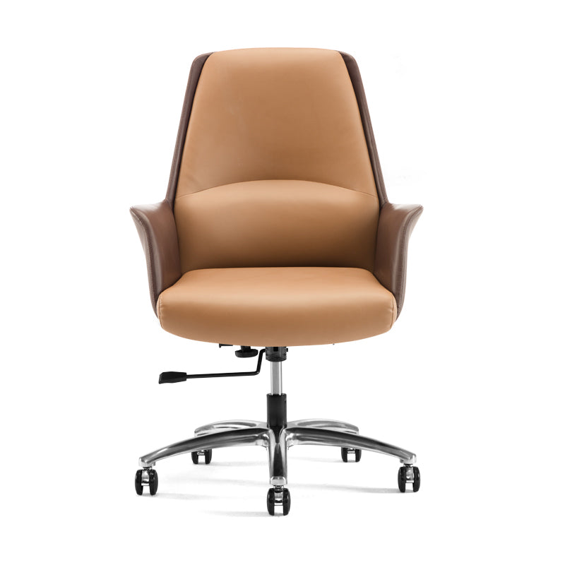 Modern Leather Executive Chair Adjustable Swivel Ergonomic Office Chair