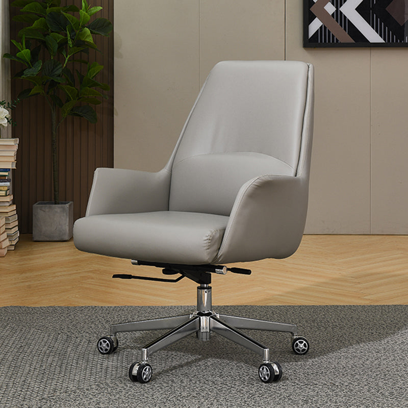 Modern Leather Executive Chair Adjustable Swivel Ergonomic Office Chair