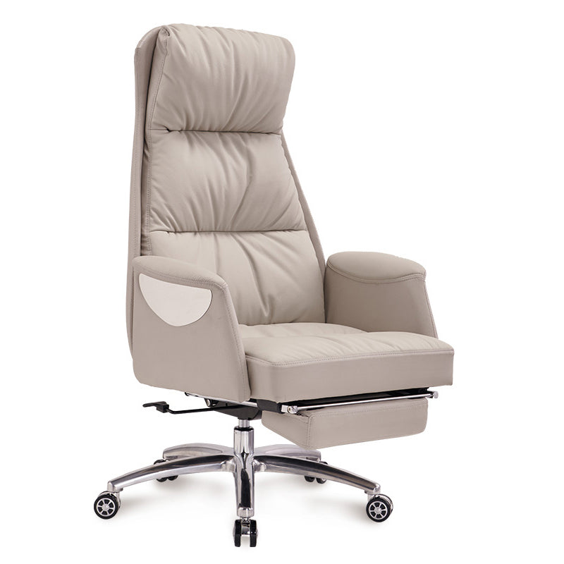 Modern Leather Executive Chair Adjustable High Back Office Chair