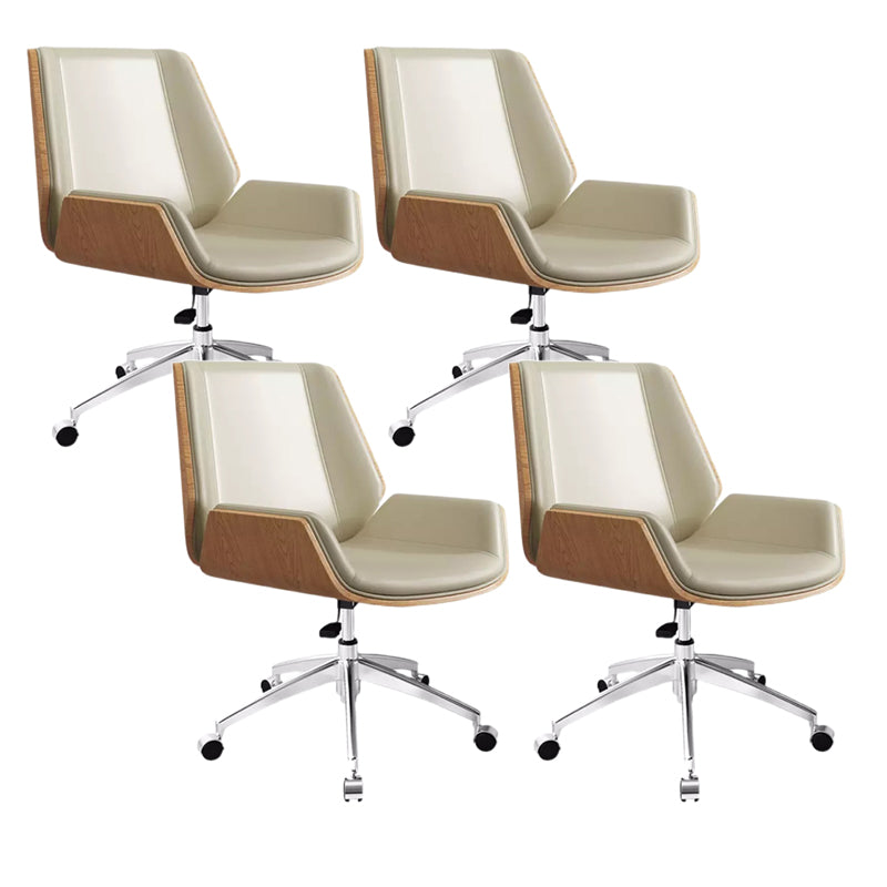 Contemporary Ergonomic Chair Mid-Back No Distressing Conference Chair