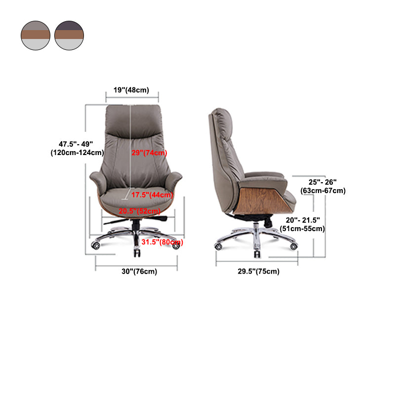 Executive Ergonomic Computer Chair Tilt Mechanism Adjustable Seat Height Managers Chair