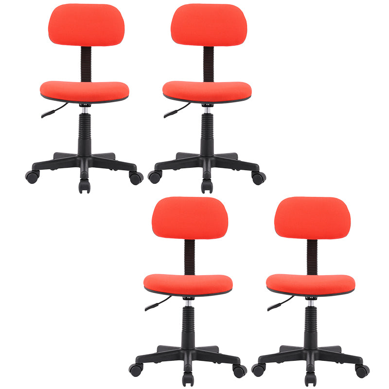 Modern Computer Task Chair Height-adjustable Office Armless Chair