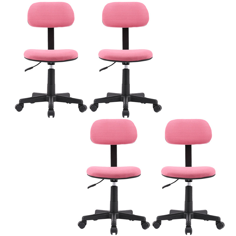 Modern Computer Task Chair Height-adjustable Office Armless Chair