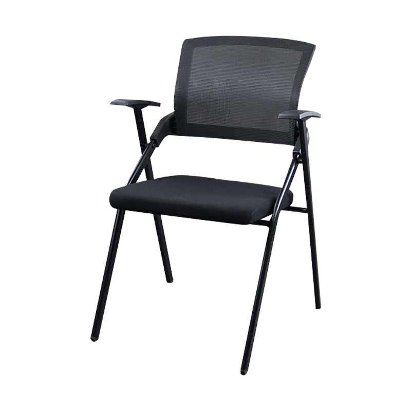 Modern Style Conference Chair without Wheels Office Chair with Fixed Arms