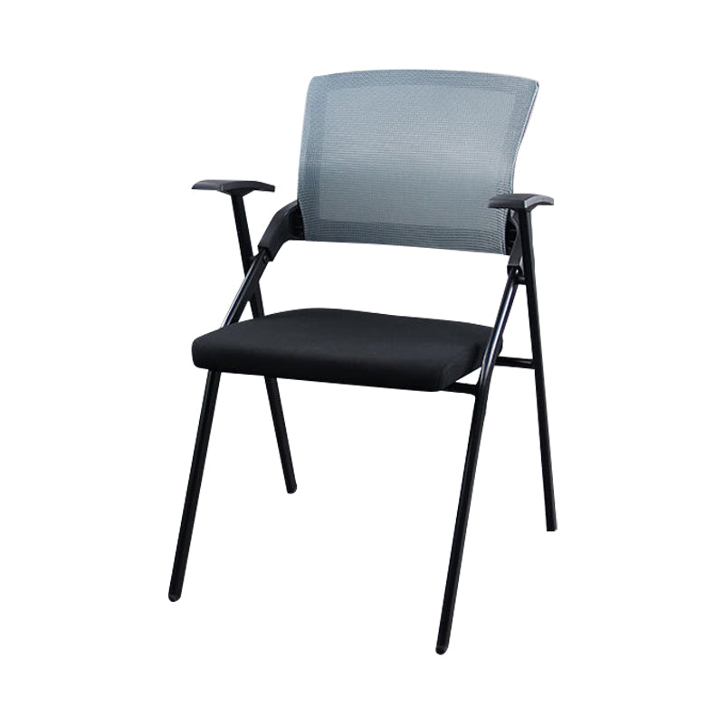 Modern Style Conference Chair without Wheels Office Chair with Fixed Arms