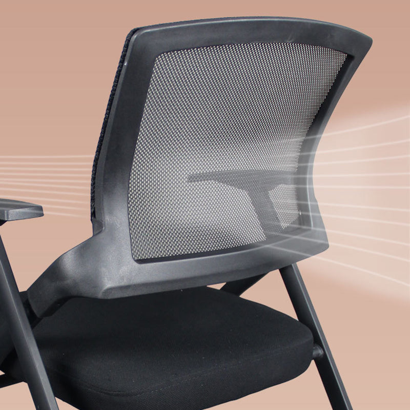 Modern Style Conference Chair without Wheels Office Chair with Fixed Arms