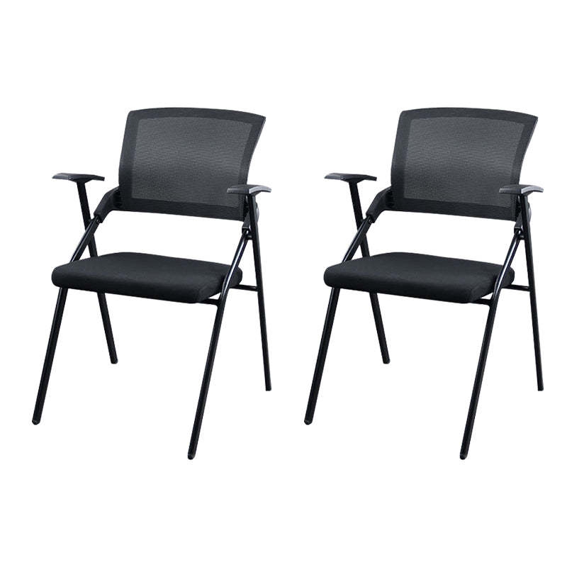 Modern Style Conference Chair without Wheels Office Chair with Fixed Arms