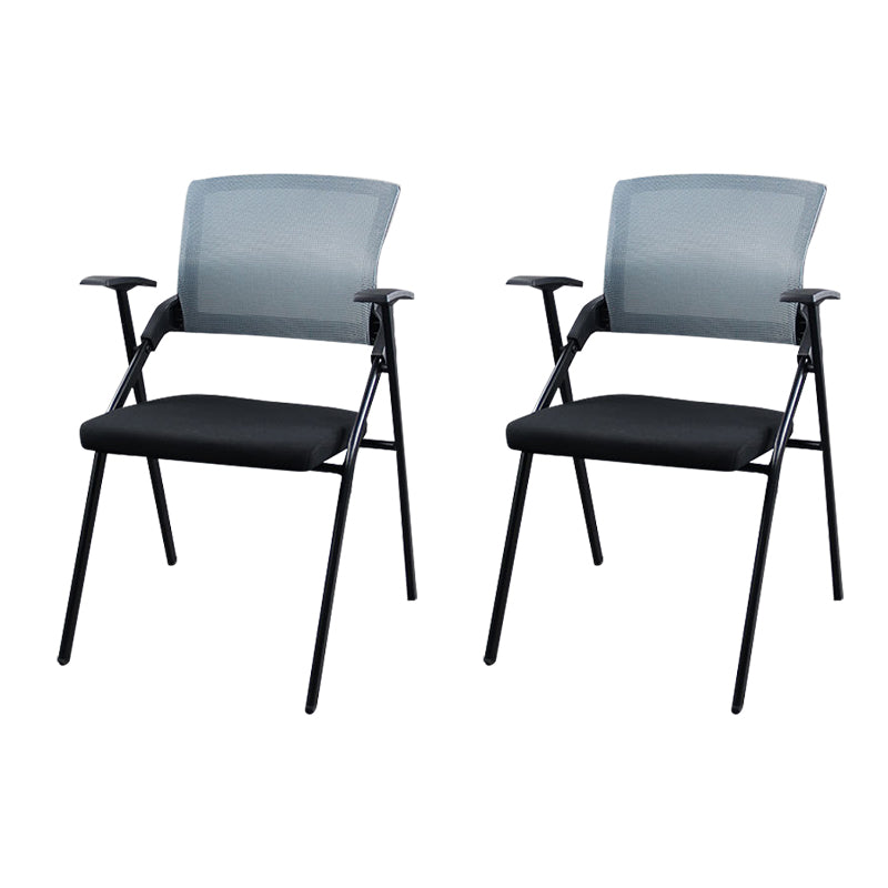 Modern Style Conference Chair without Wheels Office Chair with Fixed Arms