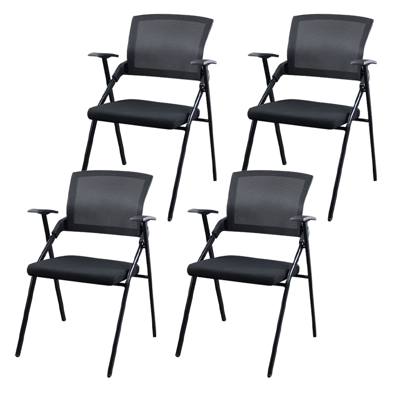 Modern Style Conference Chair without Wheels Office Chair with Fixed Arms