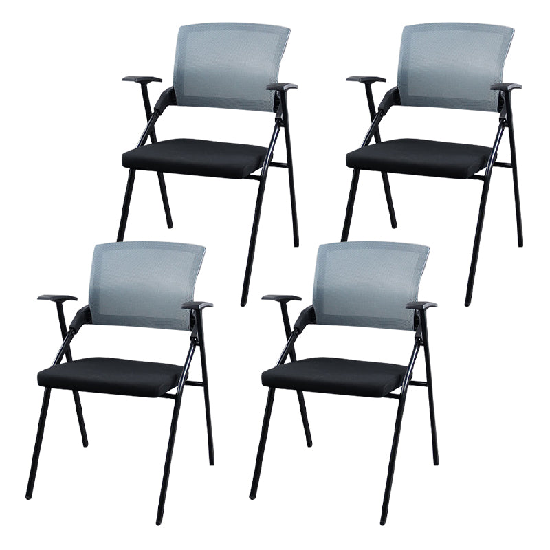 Modern Style Conference Chair without Wheels Office Chair with Fixed Arms