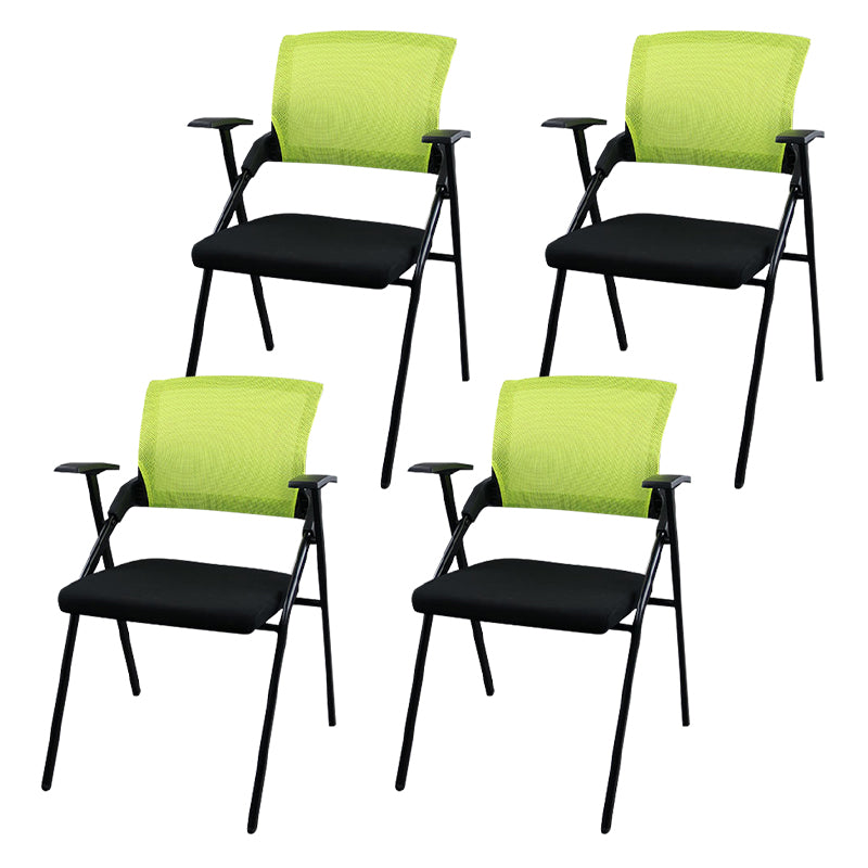 Modern Style Conference Chair without Wheels Office Chair with Fixed Arms