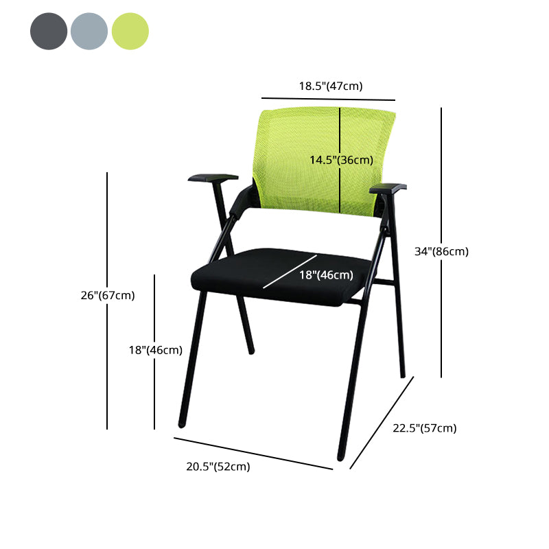 Modern Style Conference Chair without Wheels Office Chair with Fixed Arms