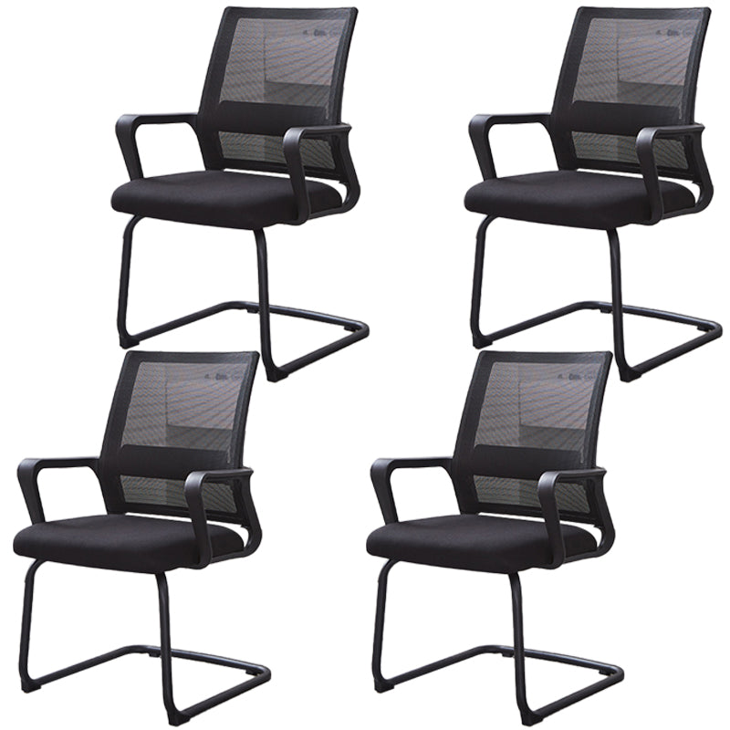 Modern Mesh Desk Chair Ergonomic Home Office Fixed Arms Office Chair