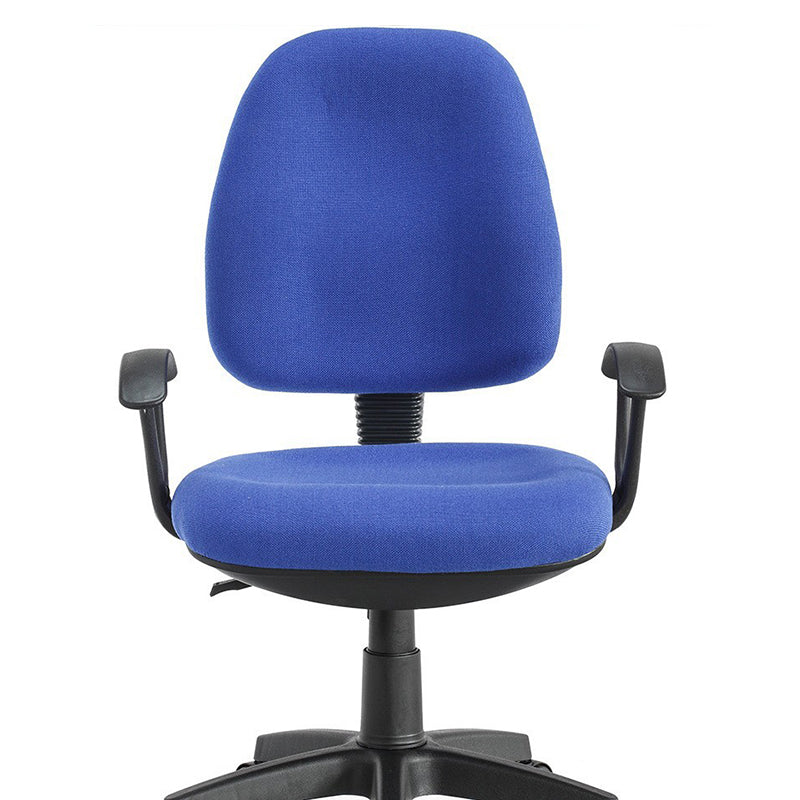 Modern Metal Desk Chair Mid Back Home Office Chair with Wheels