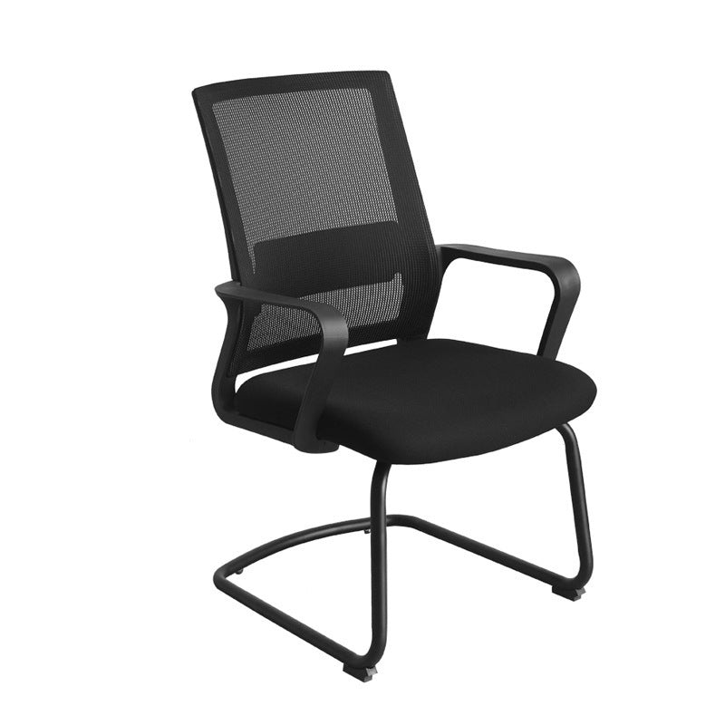 Modern Black Nylon Desk Chair with Mid Back Home Office Chair