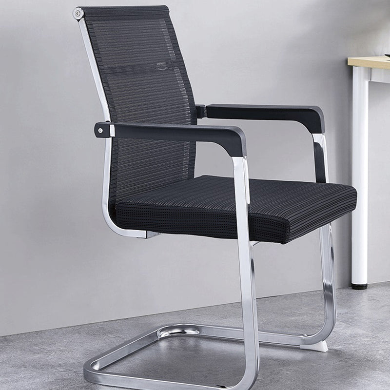 Modern Style Task Chair Ergonomic Office Chair with Fixed Arms