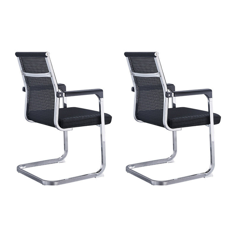 Modern Style Task Chair Ergonomic Office Chair with Fixed Arms