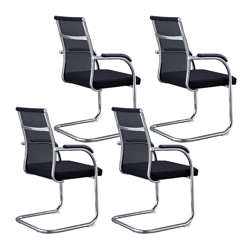 Modern Style Task Chair Ergonomic Office Chair with Fixed Arms