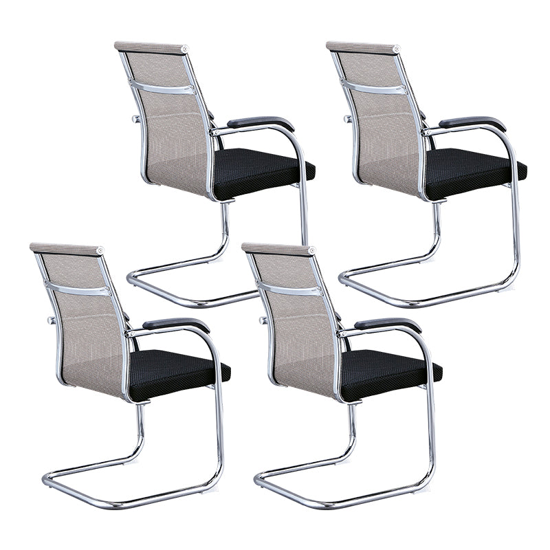 Modern Style Task Chair Ergonomic Office Chair with Fixed Arms