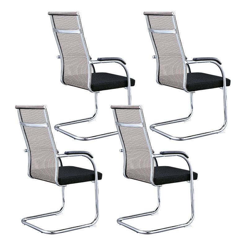 Modern Style Task Chair Ergonomic Office Chair with Fixed Arms