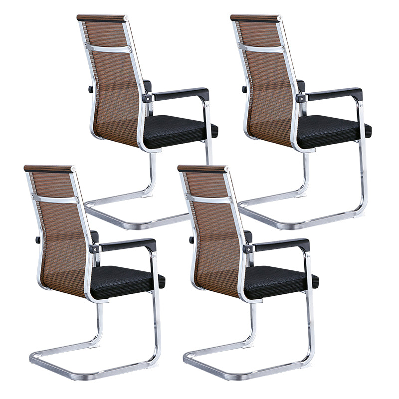 Modern Style Task Chair Ergonomic Office Chair with Fixed Arms