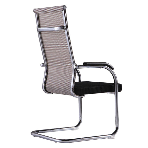 Modern Style Microfiber Office Chair Chrome Metal Base Desk Chair