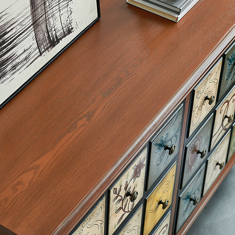 Traditional Style Dresser Solid Wood Storage Chest with Multi Drawers