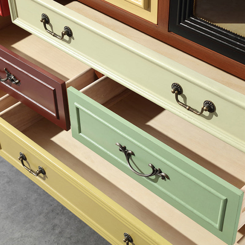 10 / 12 Drawers Dresser Classical Wood Storage Chest with Drawers