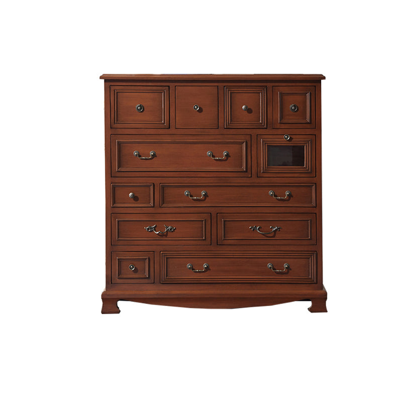 10 / 12 Drawers Dresser Classical Wood Storage Chest with Drawers