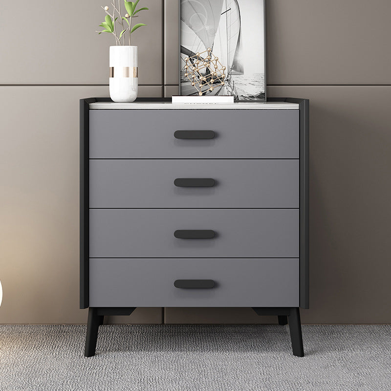 Slate Vertical Dresser Modern Wood Storage Chest with 2 / 3 / 4 / 5 Drawers