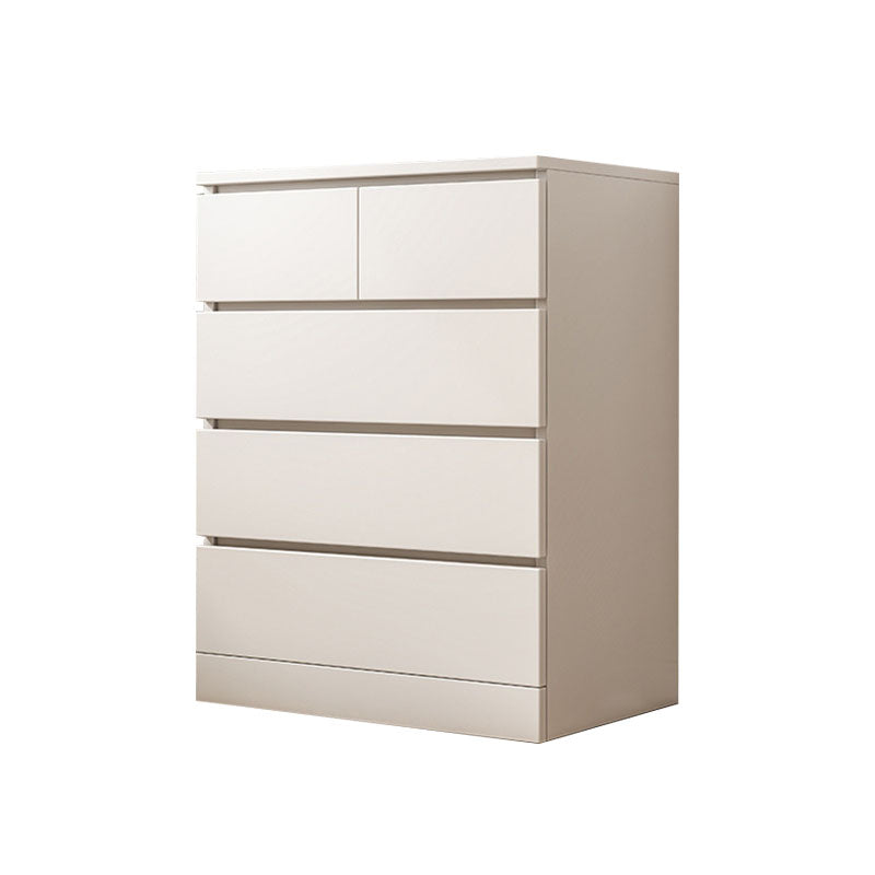 23.5" X 16" Vertical Storage Chest Modern Wood Storage Chest in White and Brown