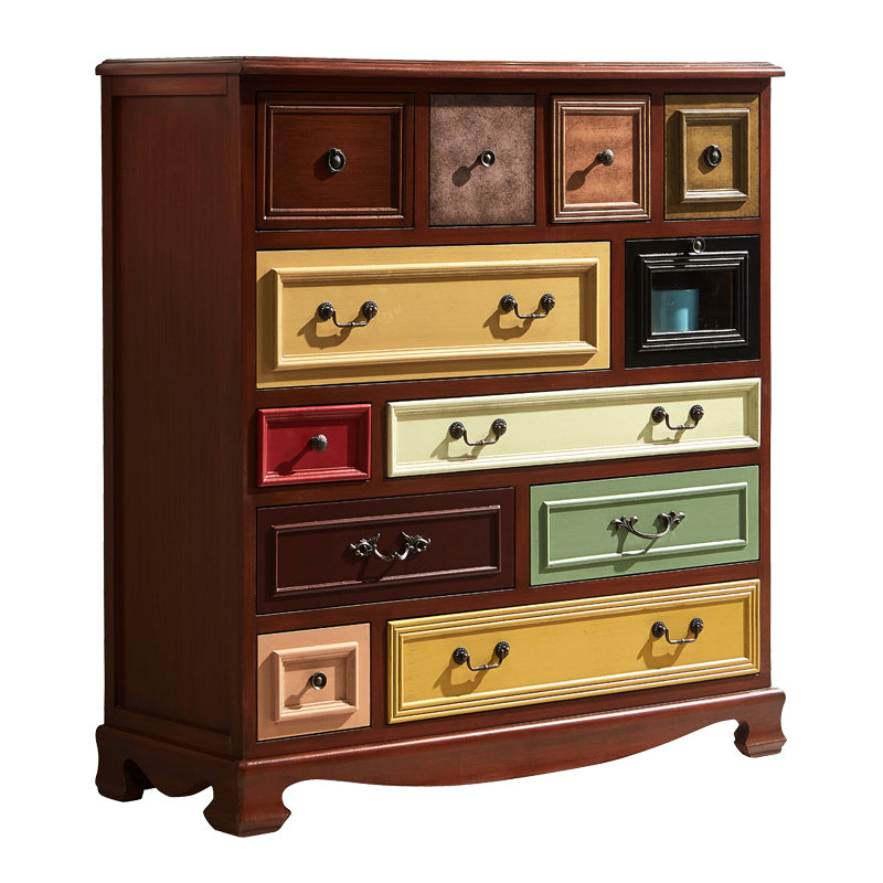 Multi Drawers Classical Storage Chest Wooden Storage Chest for Bedroom