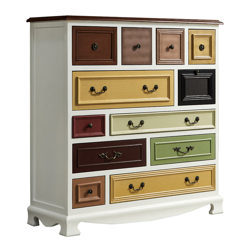 Multi Drawers Classical Storage Chest Wooden Storage Chest for Bedroom