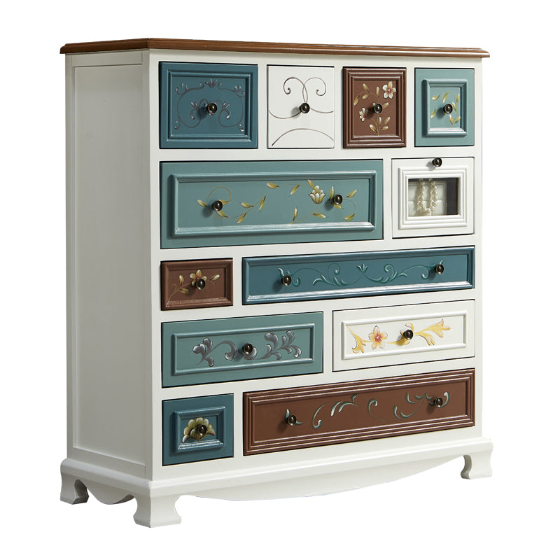 Multi Drawers Classical Storage Chest Wooden Storage Chest for Bedroom