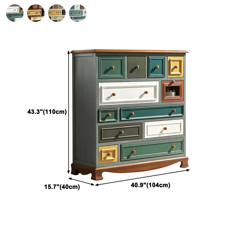 Multi Drawers Classical Storage Chest Wooden Storage Chest for Bedroom