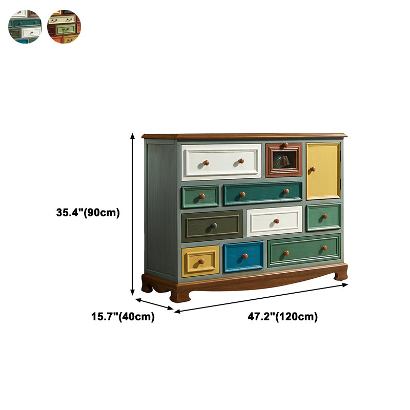 Multi Drawers Classical Storage Chest Wooden Storage Chest for Bedroom