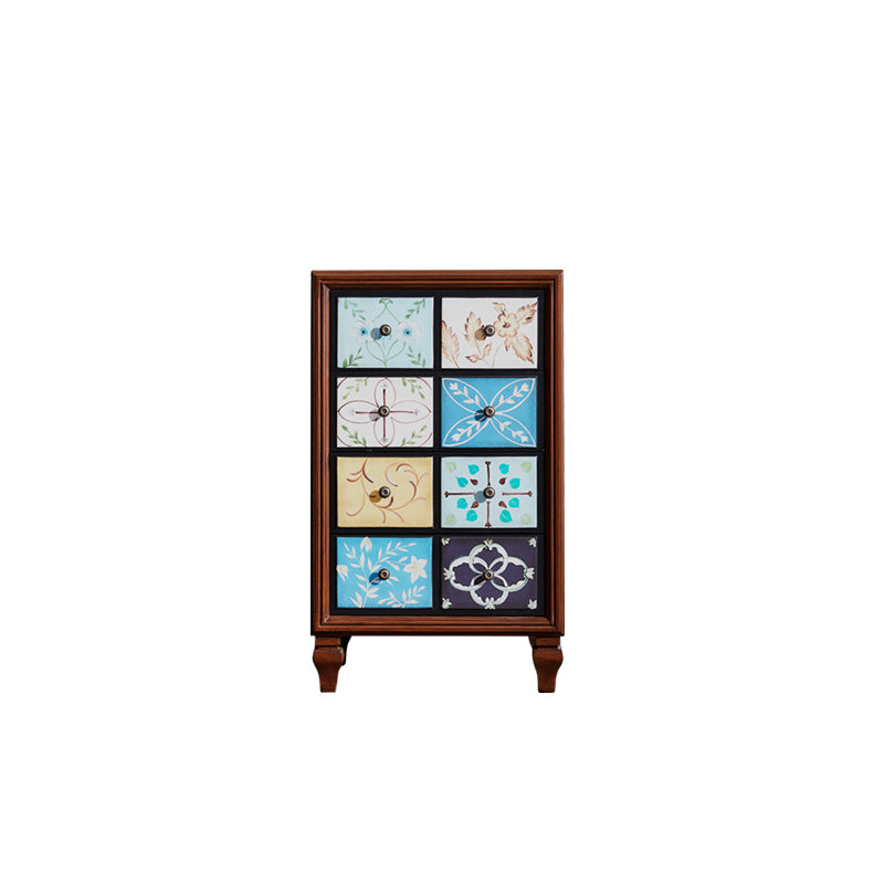 Traditional Style Lingerie Chest Vertical Wooden Storage Chest with 3 / 4 / 5 Drawers