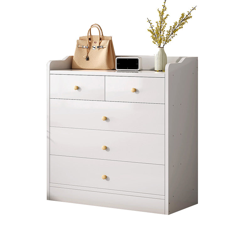 Bedside Storage Chest Dresser Modern Style Wooden Storage Chest for Bedroom