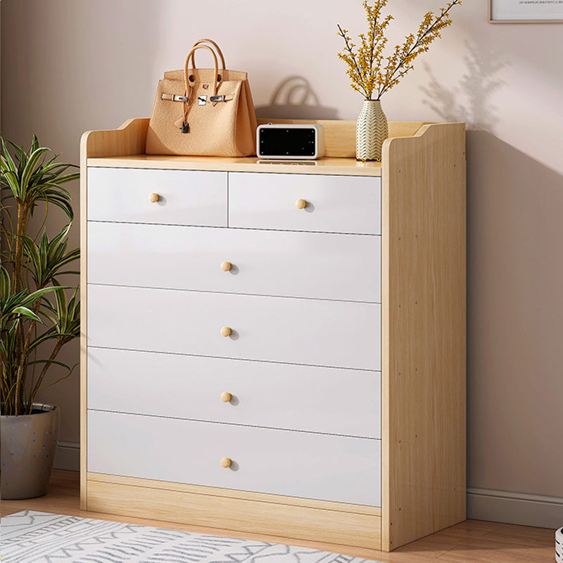 Bedside Storage Chest Dresser Modern Style Wooden Storage Chest for Bedroom