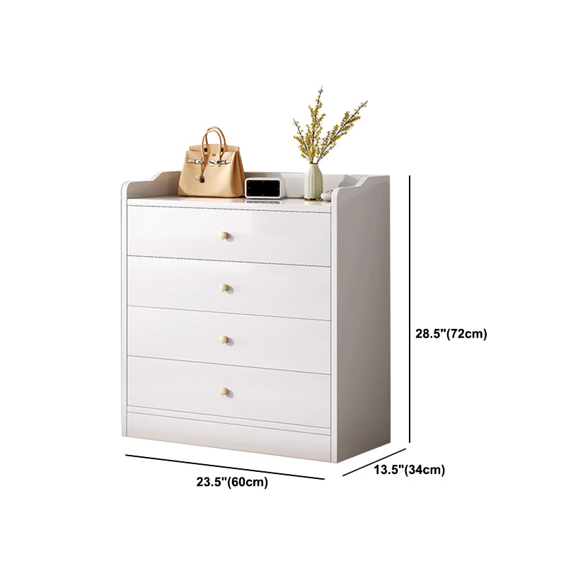 Bedside Storage Chest Dresser Modern Style Wooden Storage Chest for Bedroom