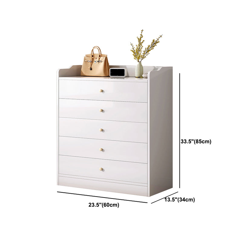 Bedside Storage Chest Dresser Modern Style Wooden Storage Chest for Bedroom