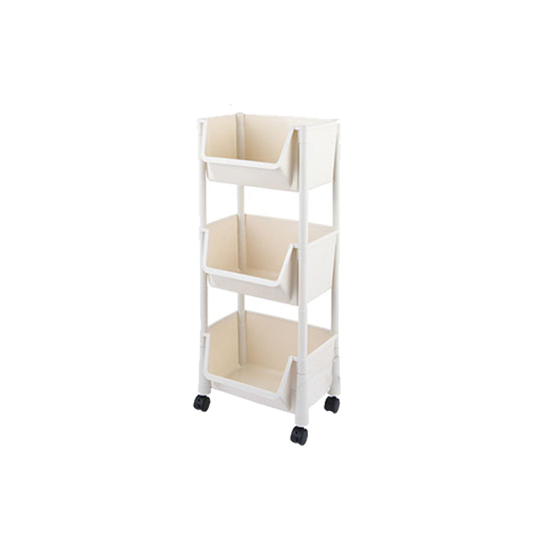 11.2" Wide Bookcase with Multi Shelves in White Bookcase for Living Room