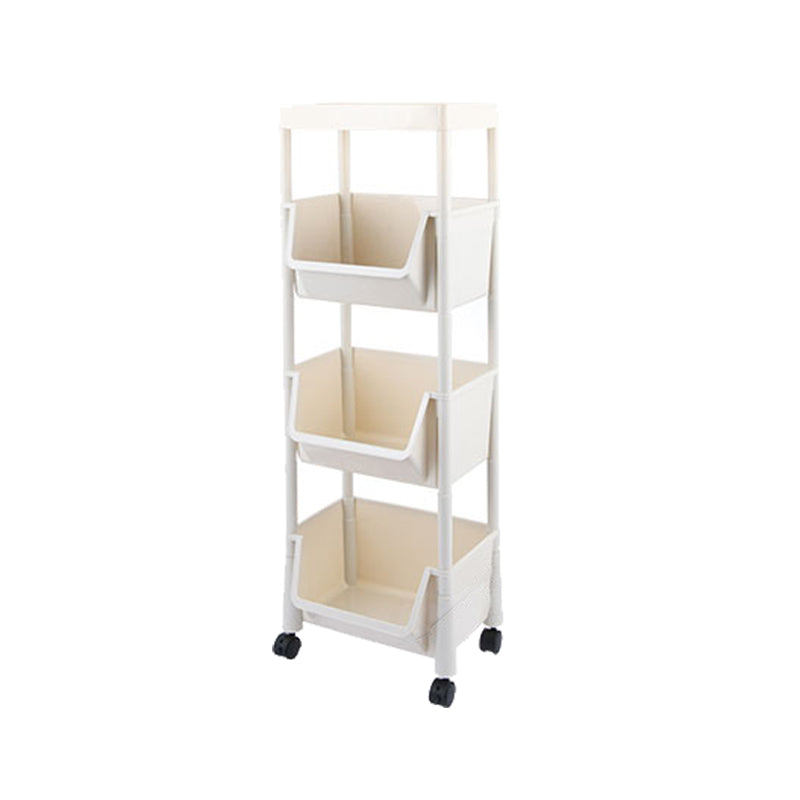 11.2" Wide Bookcase with Multi Shelves in White Bookcase for Living Room