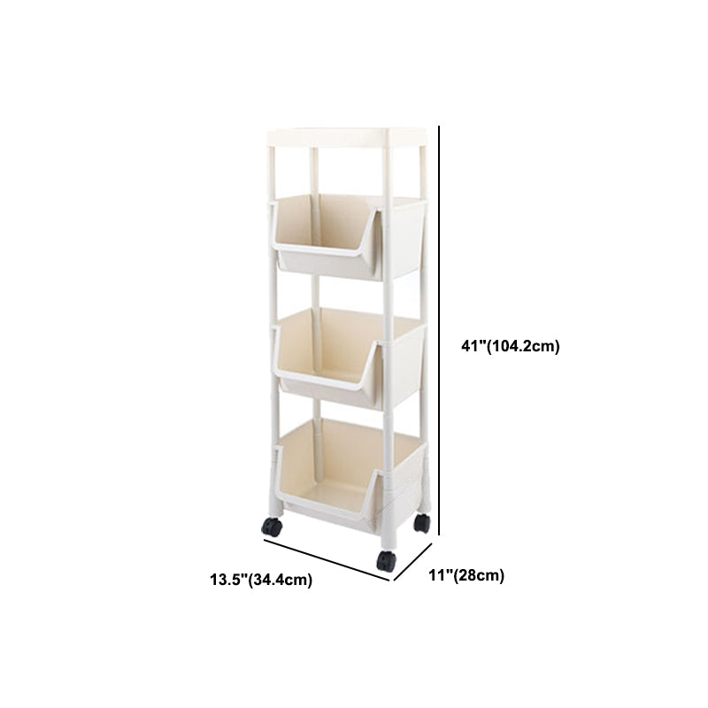 11.2" Wide Bookcase with Multi Shelves in White Bookcase for Living Room