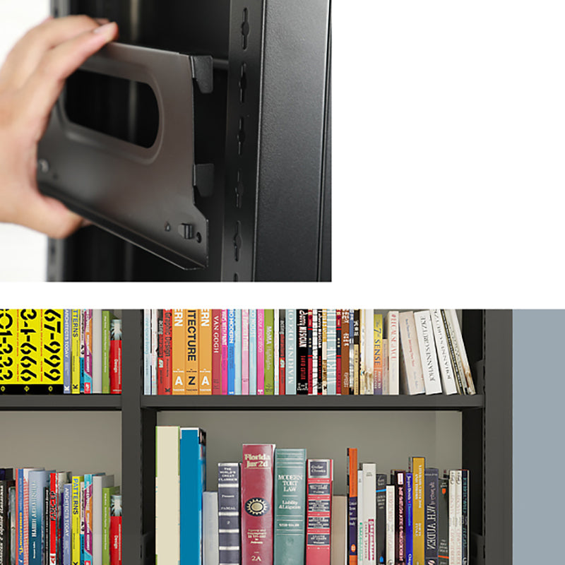 Modern Metal Bookcase Standard Bookshelf for Any Room 78.7"H