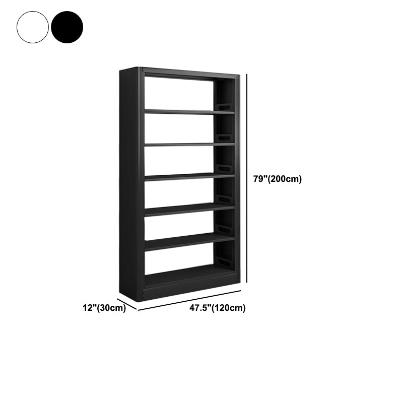 Modern Metal Bookcase Standard Bookshelf for Any Room 78.7"H