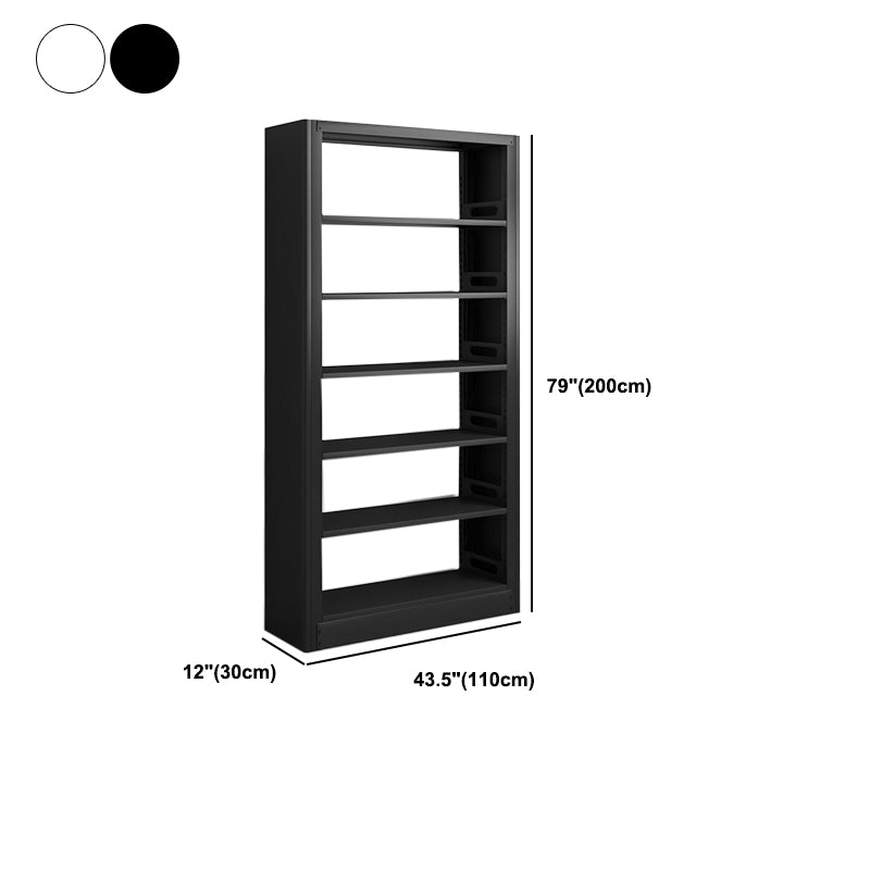 Modern Metal Bookcase Standard Bookshelf for Any Room 78.7"H